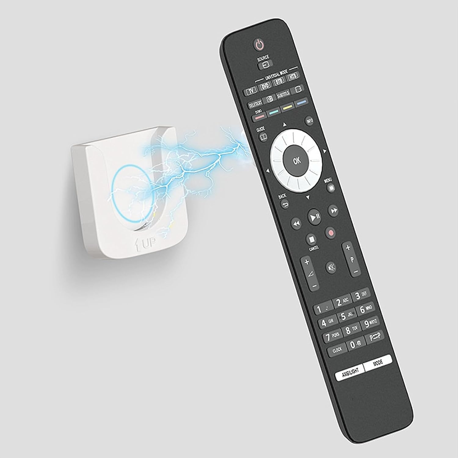 4X MAGNETYCZNY SAMOPRZYLEPNY UCHWYT ŚCIENNY NA PILOT DO TELEWIZORA TV Liczba elementów w zestawie 4 szt.