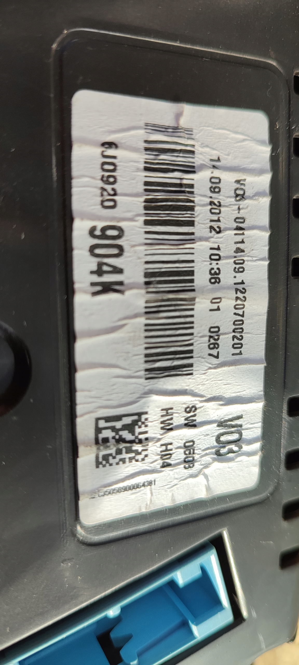 dials dials SEAT IBIZA IV ANGLIK 6J0920904K