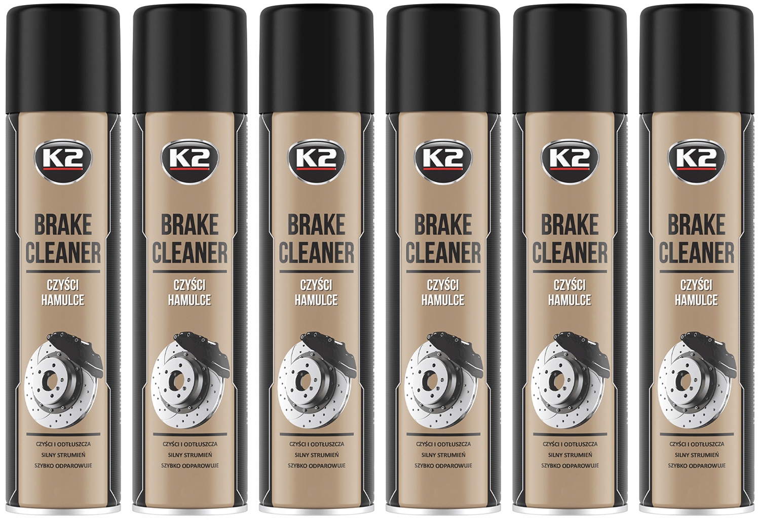 

K2 Brake Cleaner Zmywacz Do Tarcz 600ml 6 Sztuk