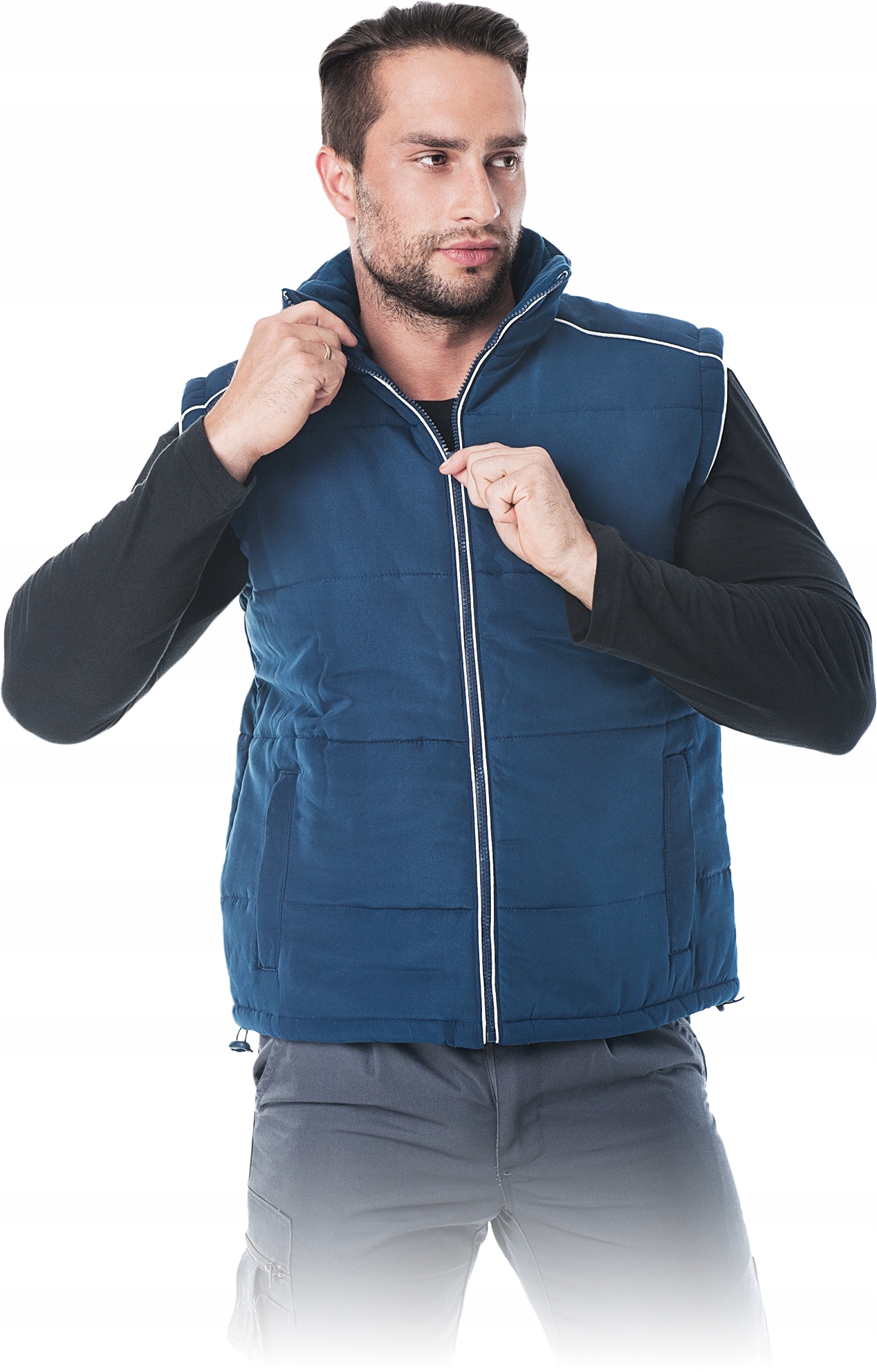 

Bezrękawnik z podwójnym systemem ocieplenia