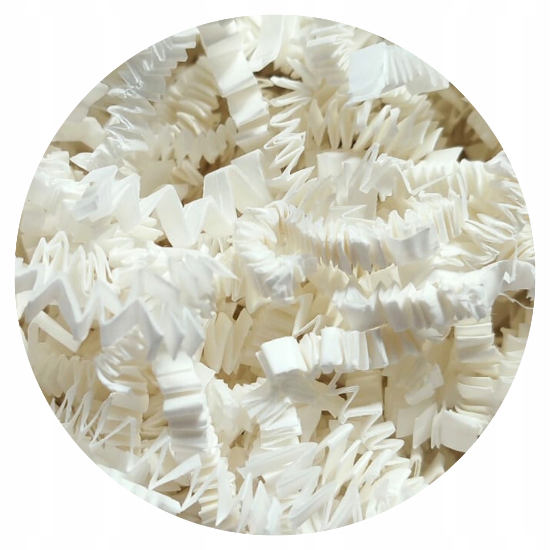 Wypełniacz ozdobny papierowy do paczek wiórki EKO BIAŁY 500g