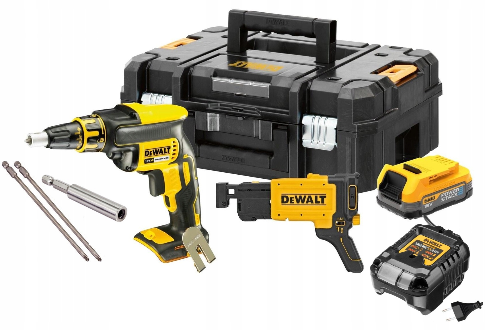 DeWalt DCF620E1K Wkrętarka 18V 1x1,7Ah do płyt G-k z Magazynkiem Powerstack
