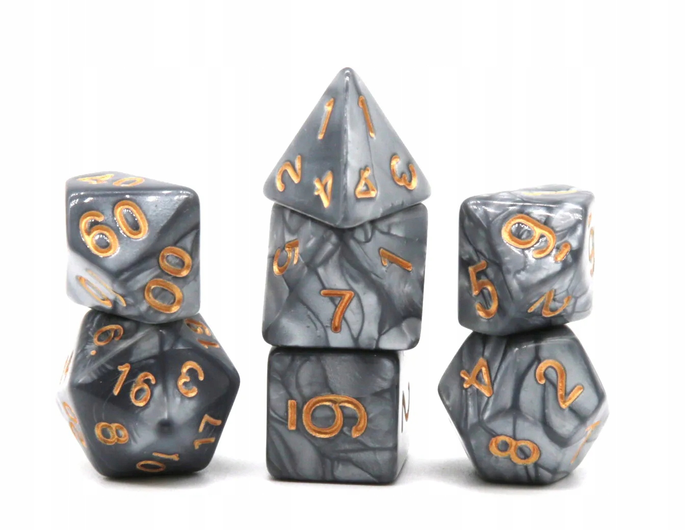 CZYŚCIEC ZESTAW 7 JADEITOWYCH KOŚCI KOSTEK RPG Nazwa Czyściec