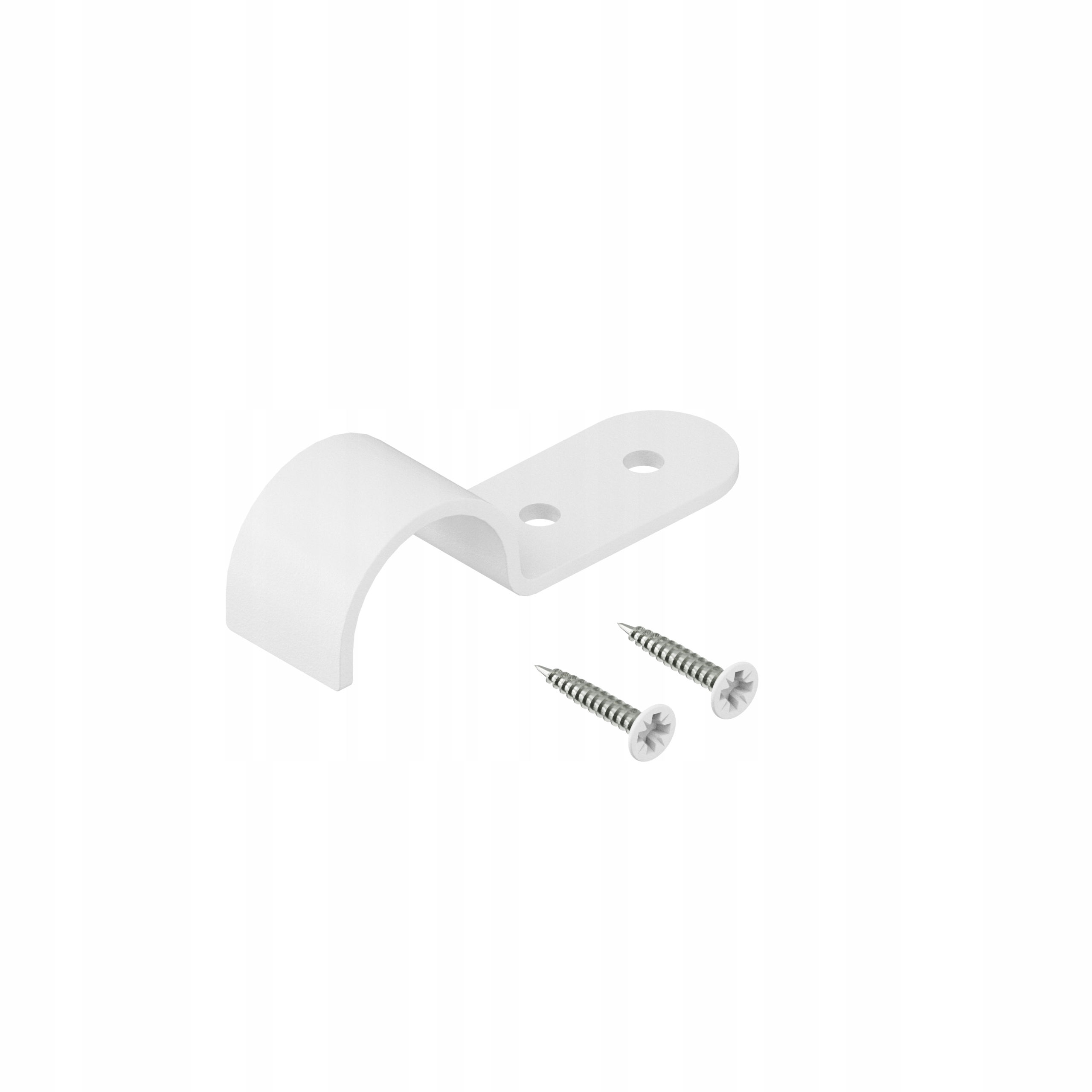 WSPORNIK UCHWYT POZIOMY DO RURY fi 25 mm DO PÓŁKI ŚCIANY PIXEL II BIAŁY