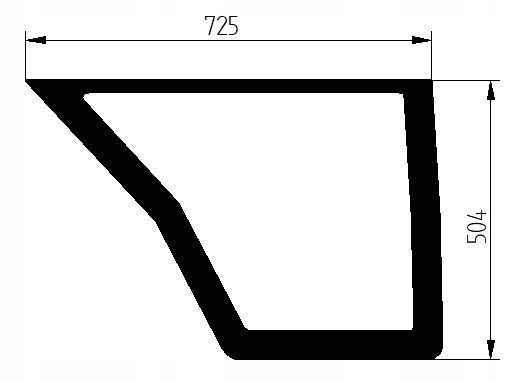 sklo Pronar 82A, 82SA 82TSA 1025A 1221A dveře dolů