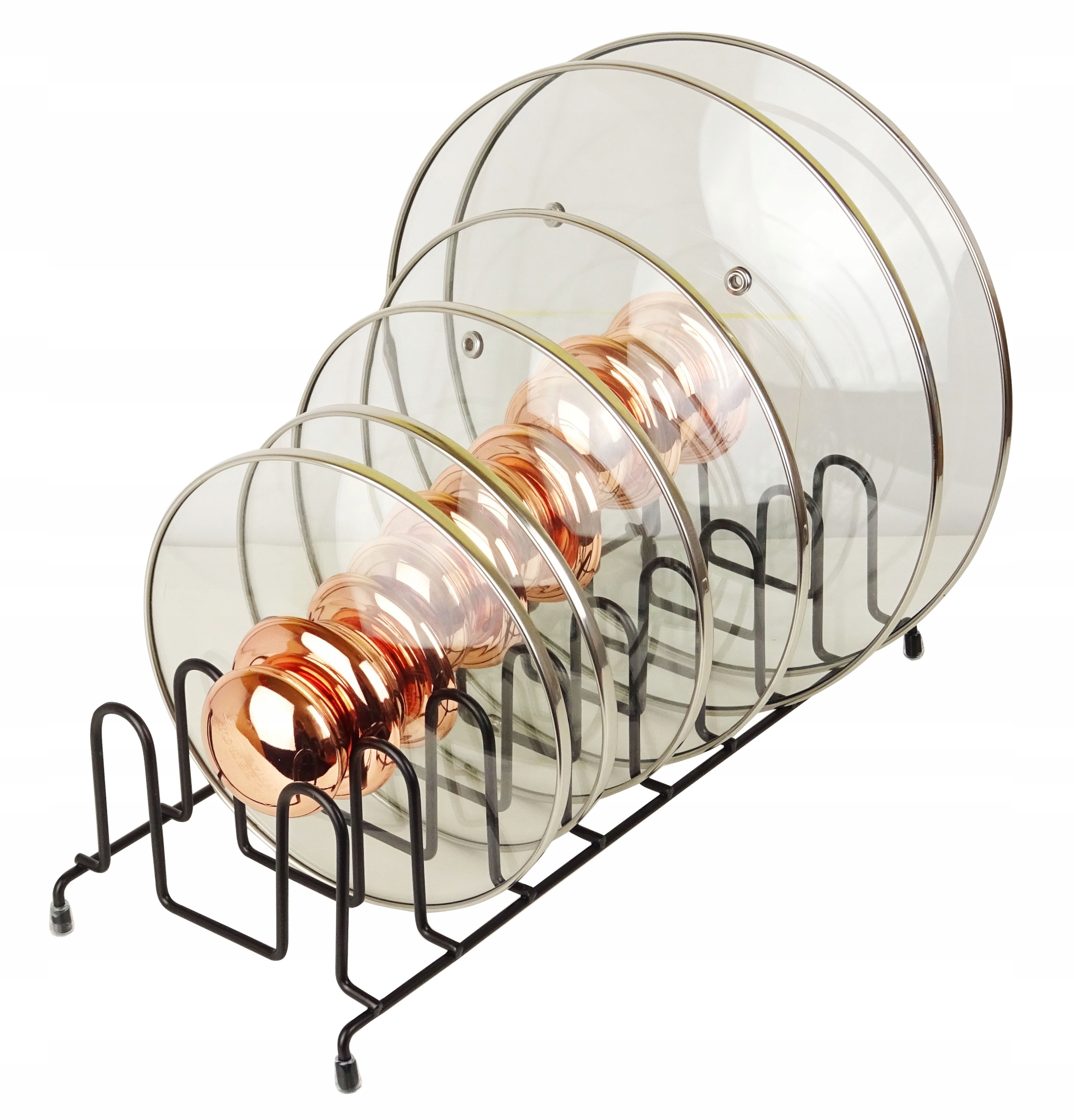 STOJAK ORGANIZER NA POKRYWKI TALERZE METAL CZARNY Kod producenta HB17022022
