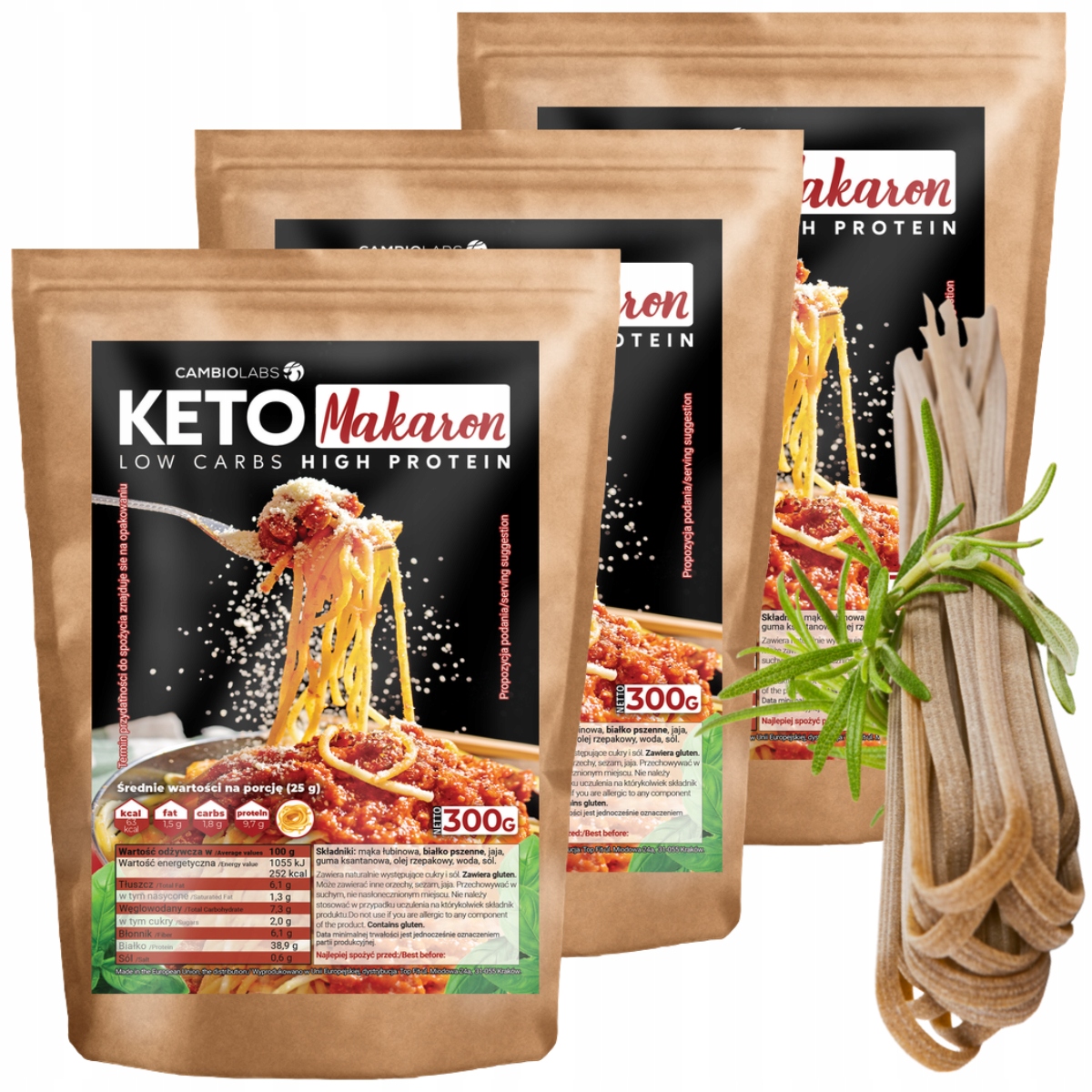 Levně Těstoviny Keto – o 90 % méně sacharidů CambioLabs