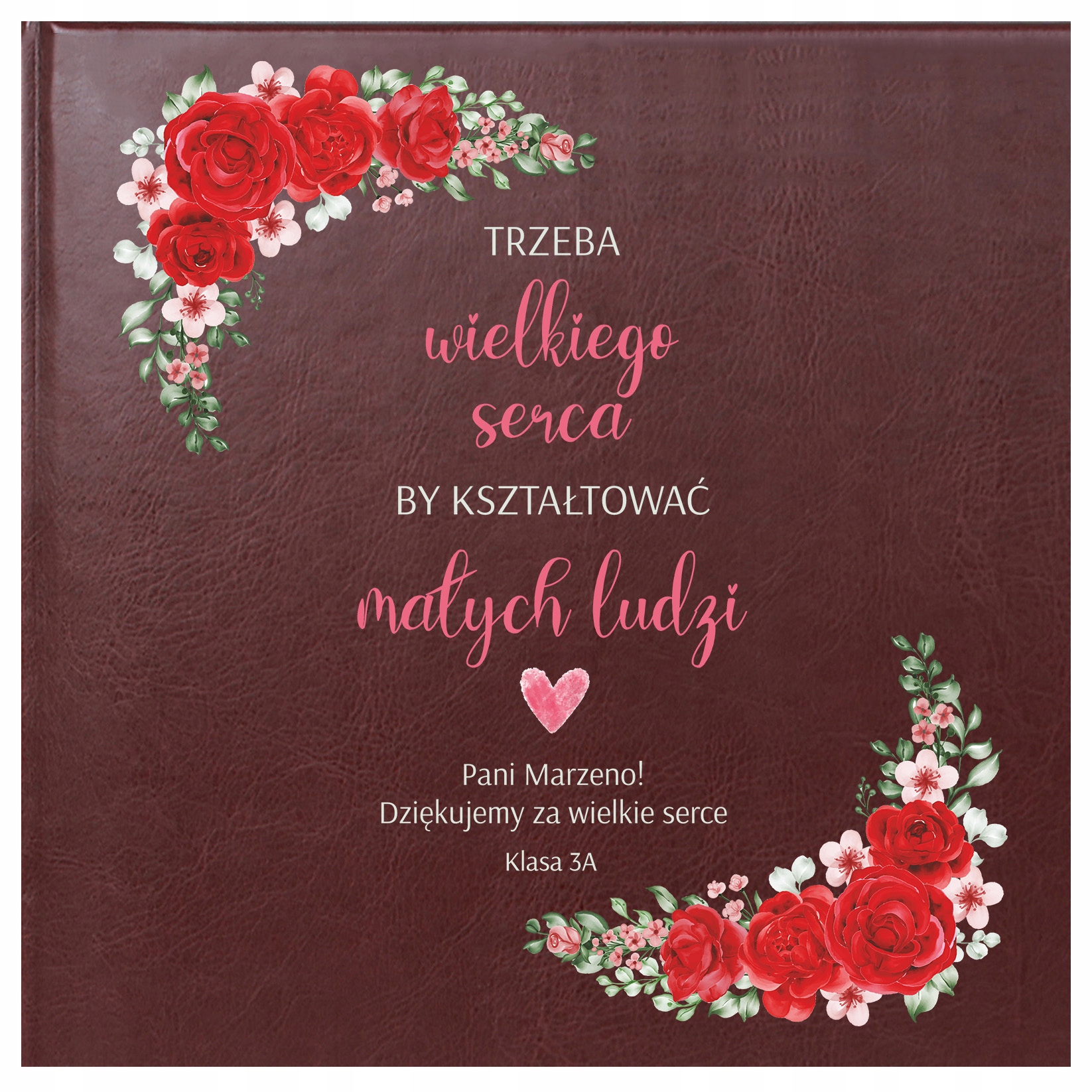 Album zdjęcia Dzień dla Nauczyciela koniec roku z dedykacją Nadruk