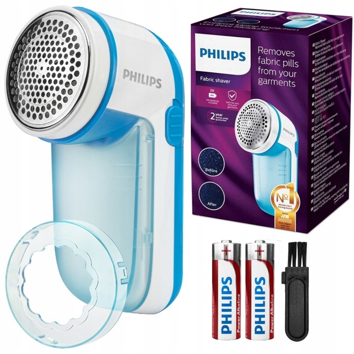 2 x Odžmolkovač Svetrů Tepláků Z Tkanin Philips Baterie V Balení