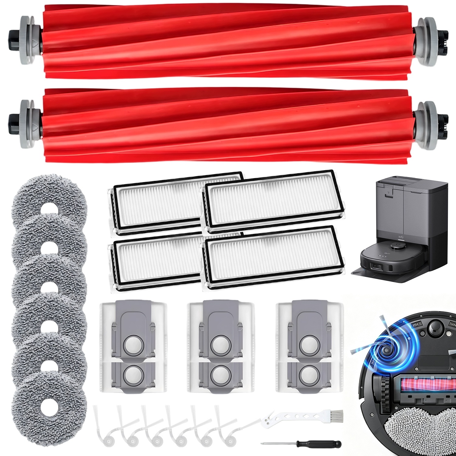 Gumový Filtr Hepa Sáček Pro Roborock Qv 35A Qrevo S Pro