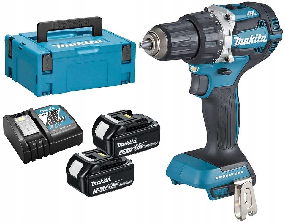 

Makita DDF484RFJ Wkrętarka Bezszczotkowa 18V 2x3Ah