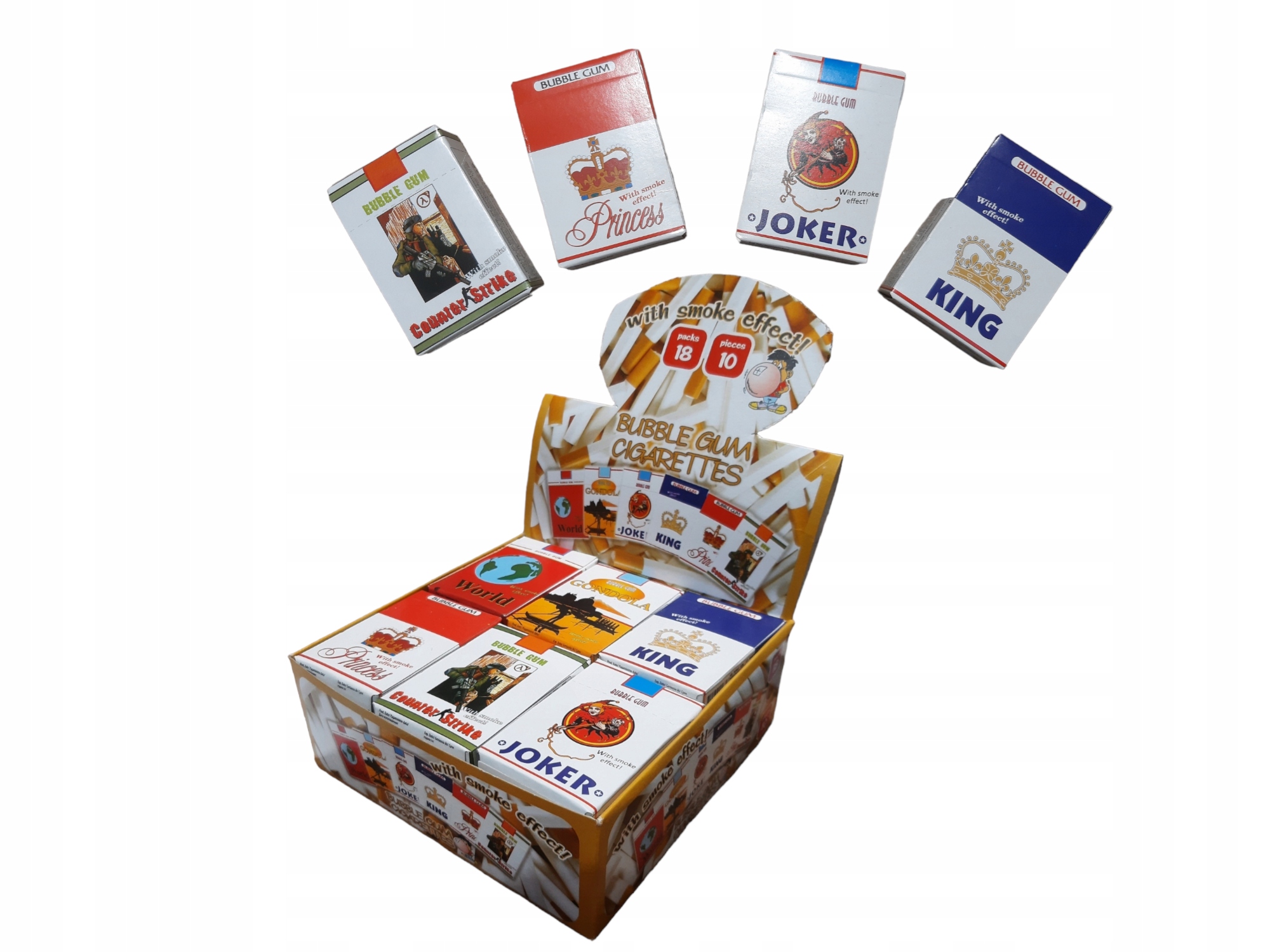 GUMA PAPIEROS JOKER BUBBLE GUM 35 g 18 szt