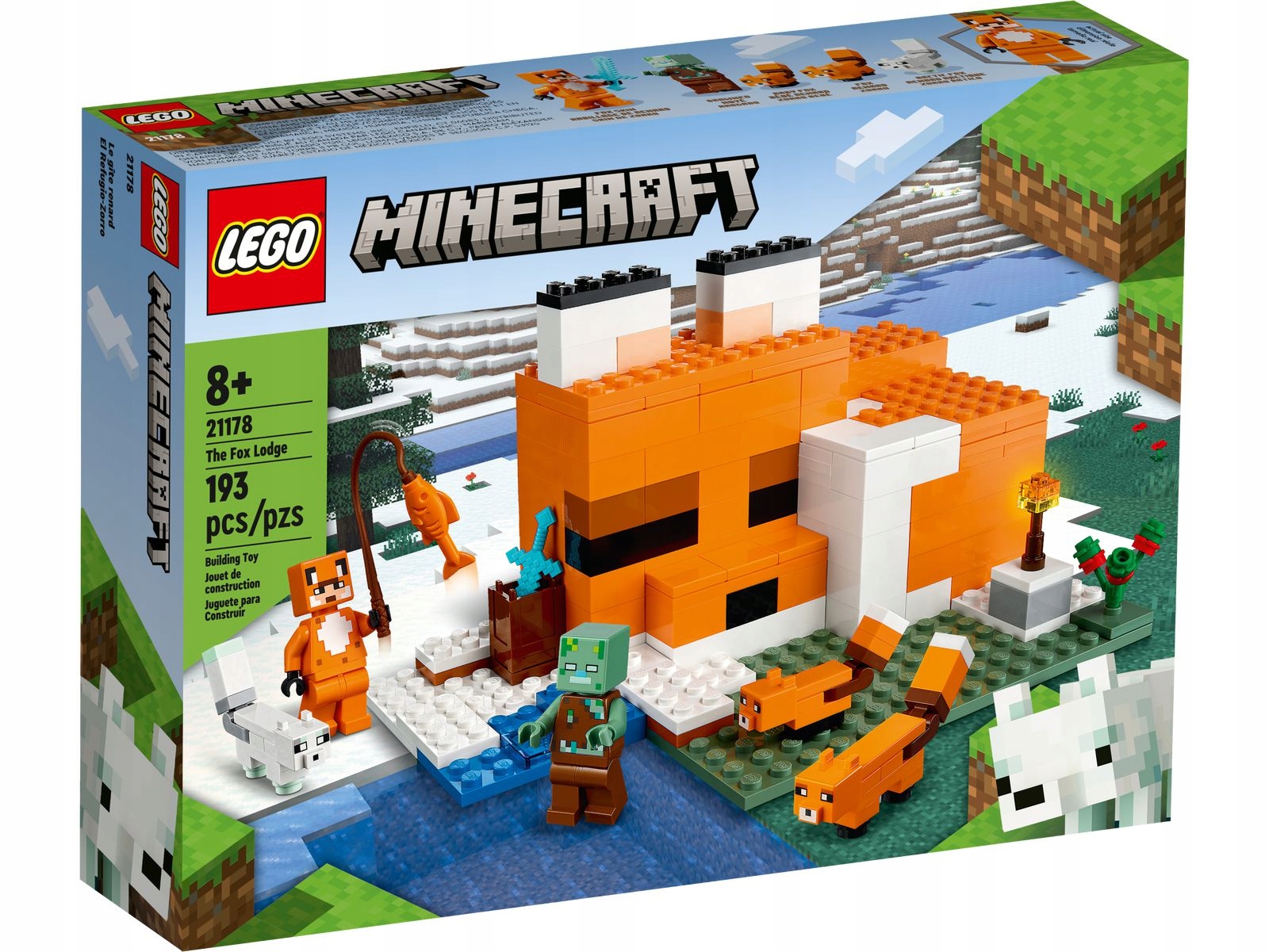 Lego Minecraft Stavebnice Liščí Býval 21178 Dárek