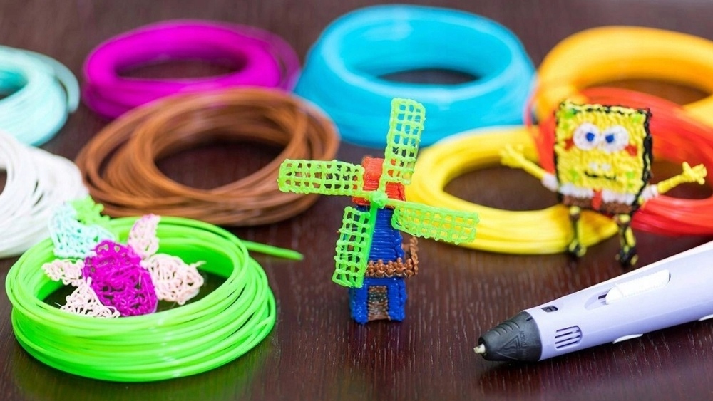 DŁUGOPIS 3D DLA DZIECI DRUKARKA 3D PEN WKŁADY 110 M PLA SZABLONY ZESTAW 8w1 Materiał plastik