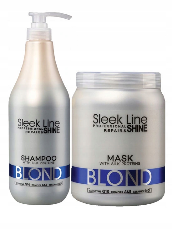 Stapiz Sleek Line Blond zestaw szampon maska 1000
