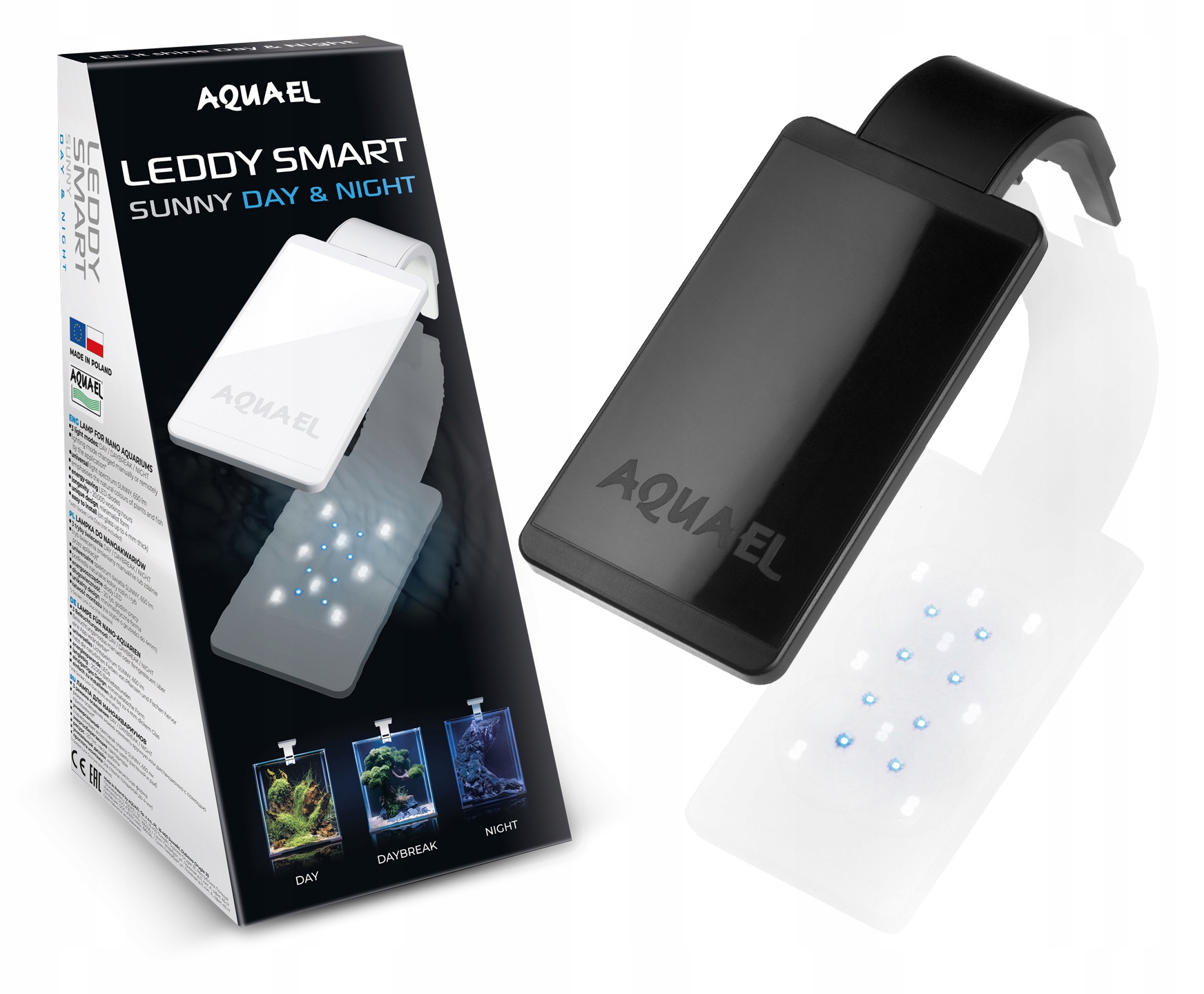 Levně Led Lampa Leddy Smart 4,8W Sunny D&n Černá pro akvárium