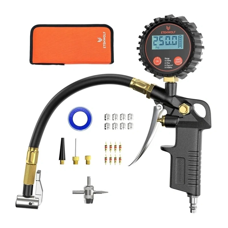Etenwolf T500 Manometr Digitální pistole na kola nákladních automobilů 250PSI