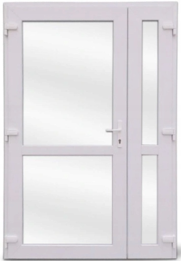 DRZWI ZEWNĘTRZNE PCV DWUSKRZYDŁOWE NA WYMIAR