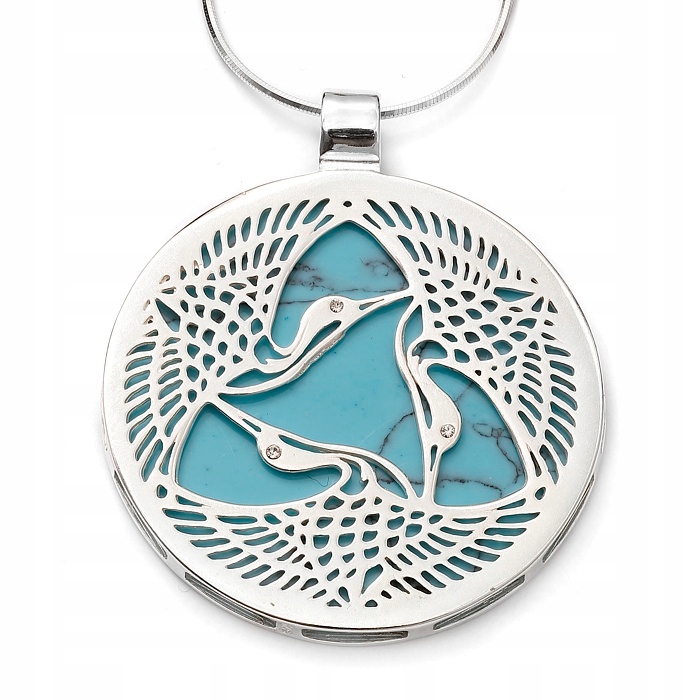 Stříbrný Přívěsek S Třemi Čepičkami A Tyrkysem