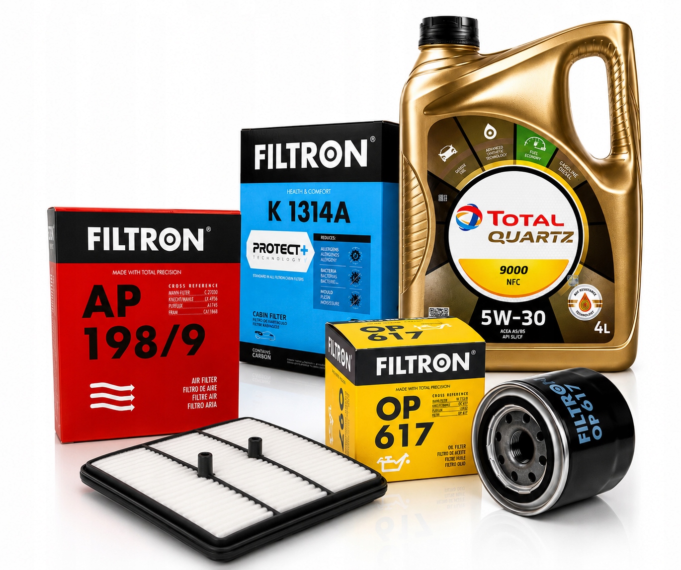 Sada Filtrov Kia Ceed Hybrid 1.6 Gdi Phev 141KM Olej Total 5W30 Nfc 4L