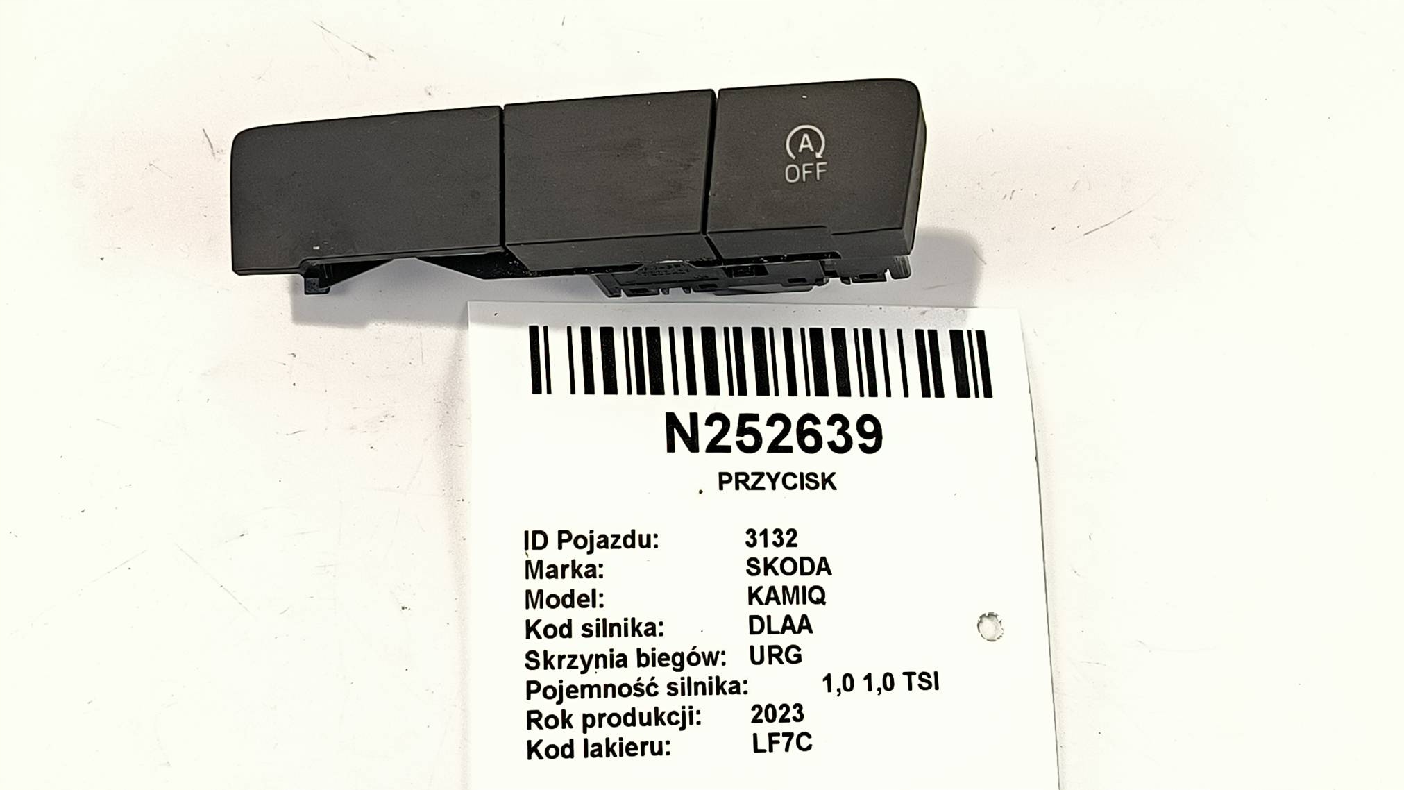 PANEL PRZYCISKOW 655927132C SKODA KAMIQ