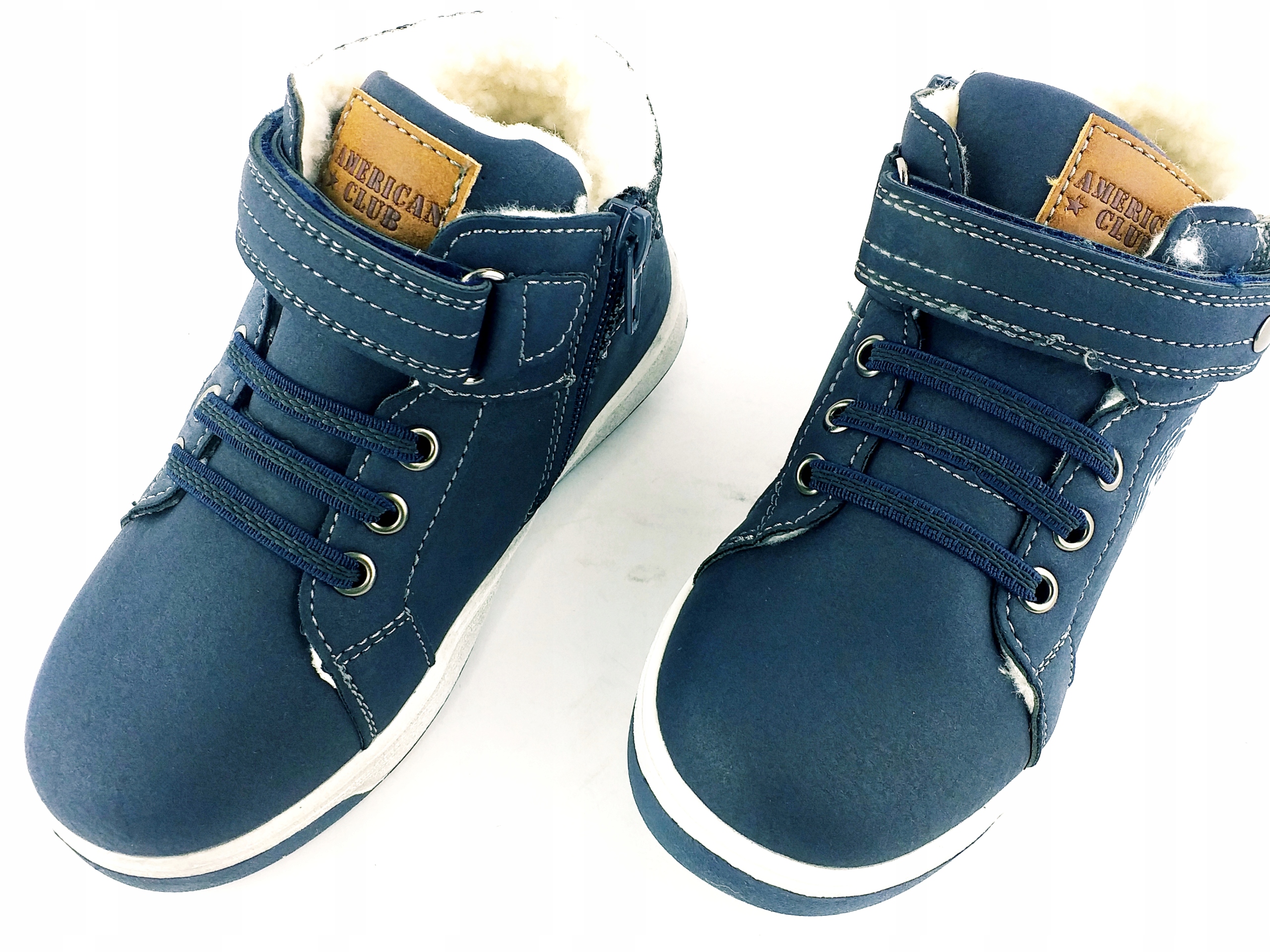 AMERICAN CLUB BUTY ZIMOWE OCIEPLANE SUWAK RZEP 26 Odcień granatowy