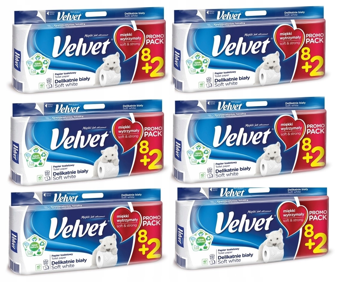 

Papier Toaletowy Velvet delikatnie Biały 60 rolek