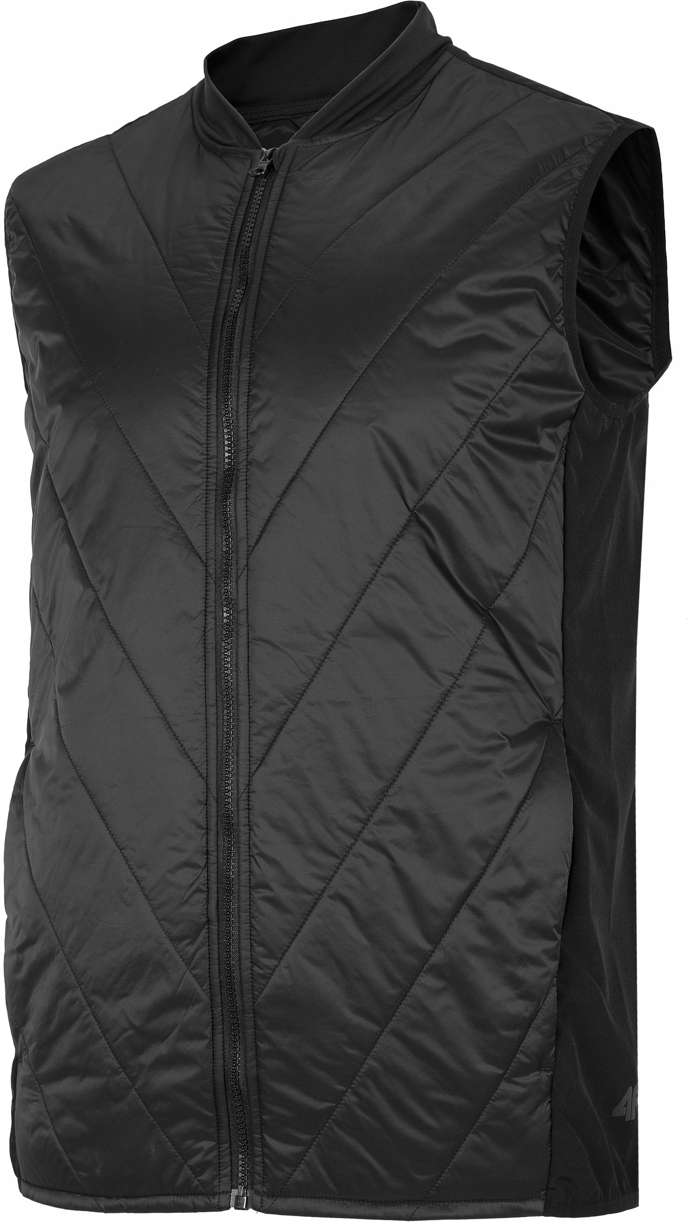 4F Pánská vesta Bunda Bez Rukávů H4L22-BZM061-20S Hluboká černá L