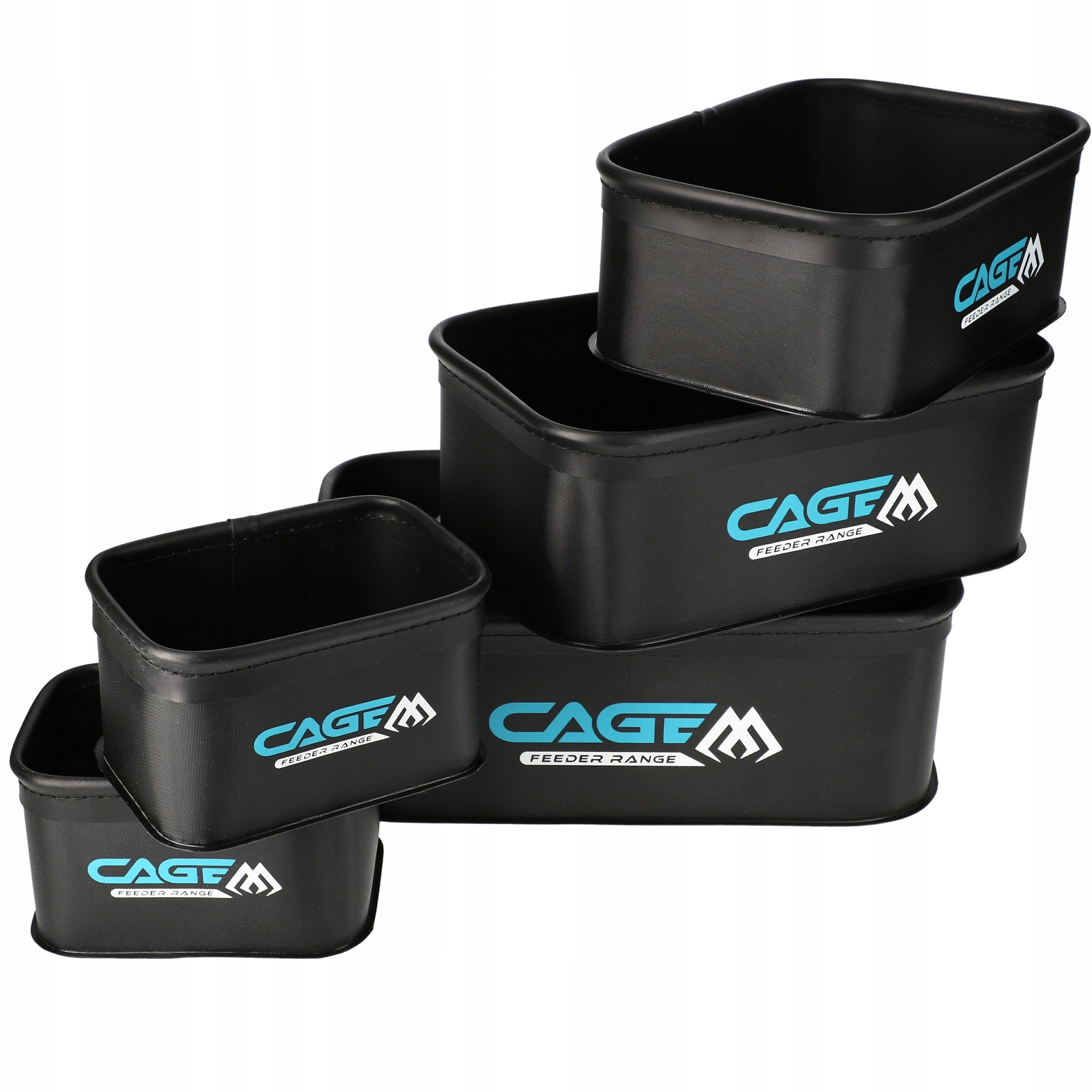 Pudełko Mikado Matrioszki Eva Cage Feeder Range czarny 5 szt