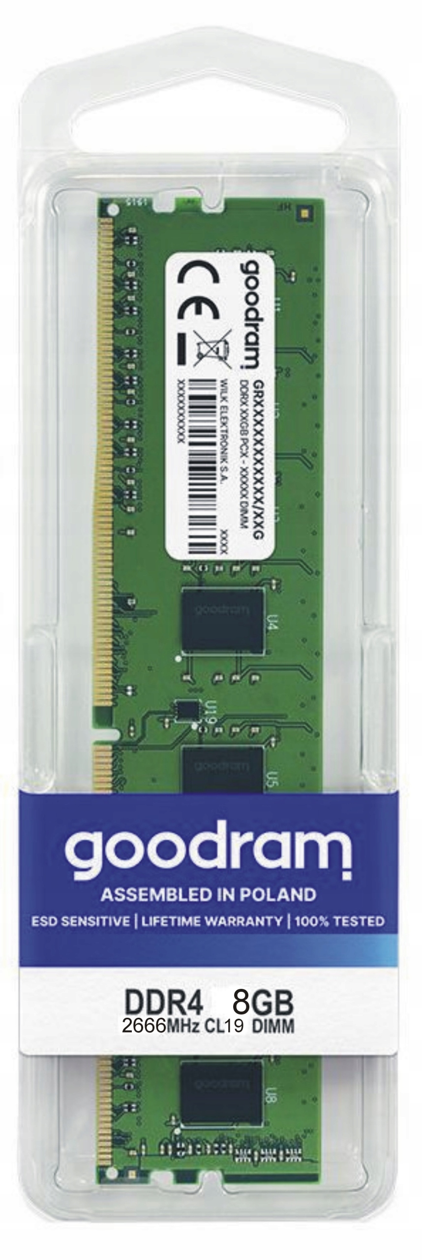 Nová paměť 8GB DDR4 2666MHz CL19 1,2V Box