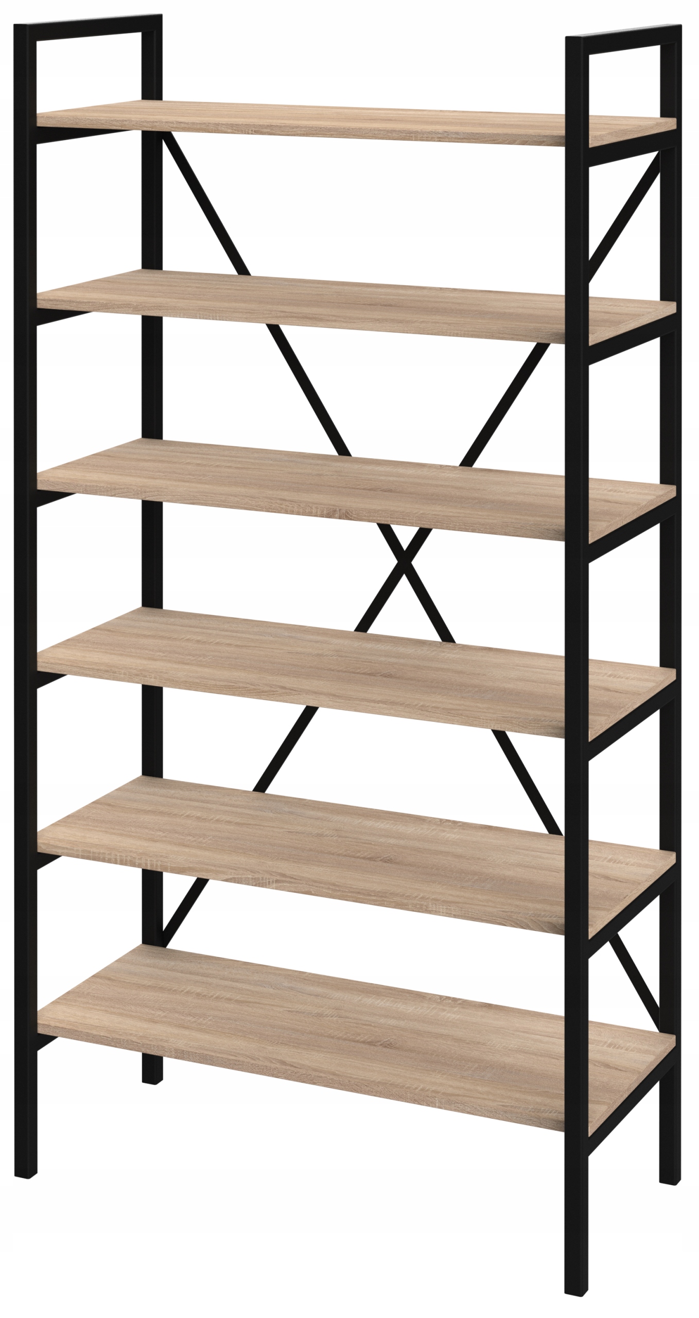 Regál Loft Medium-LAM 190x80x40 D6 na knihy (mnoho barev desky)