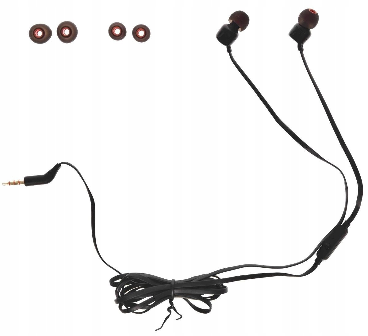 SŁUCHAWKI DOKANAŁOWE JBL T110 CZARNE Z MIKROFONEM Szerokość produktu 6 cm