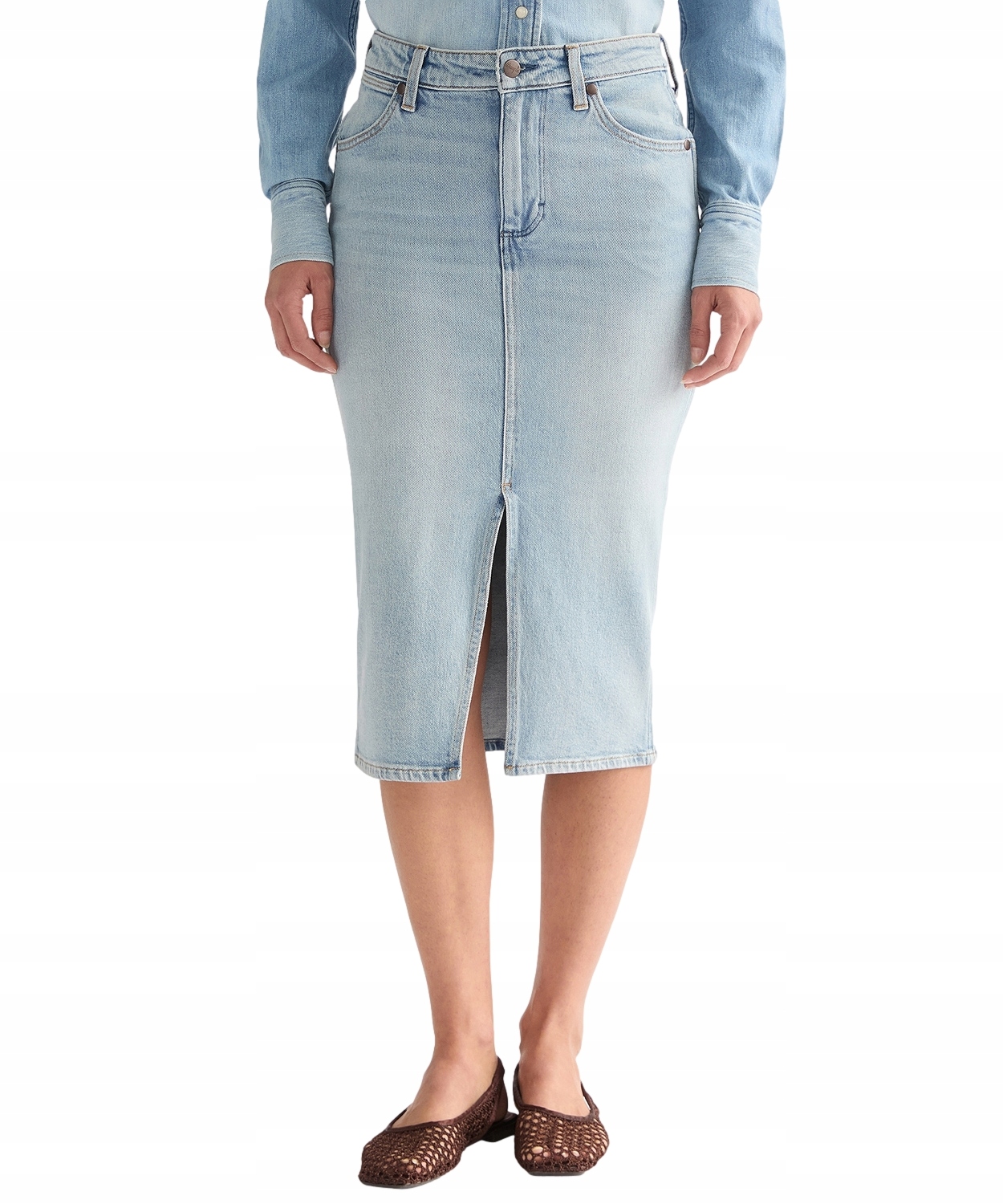 Sukně Wrangler Pencil Skirt 112378224 Sagebrush M