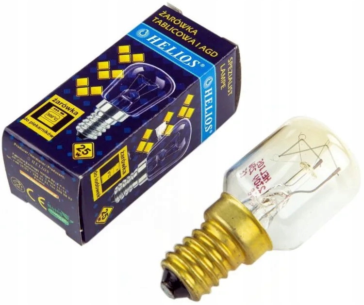 

Żarówka do piekarnika 25W E14 160lm 230V Helios