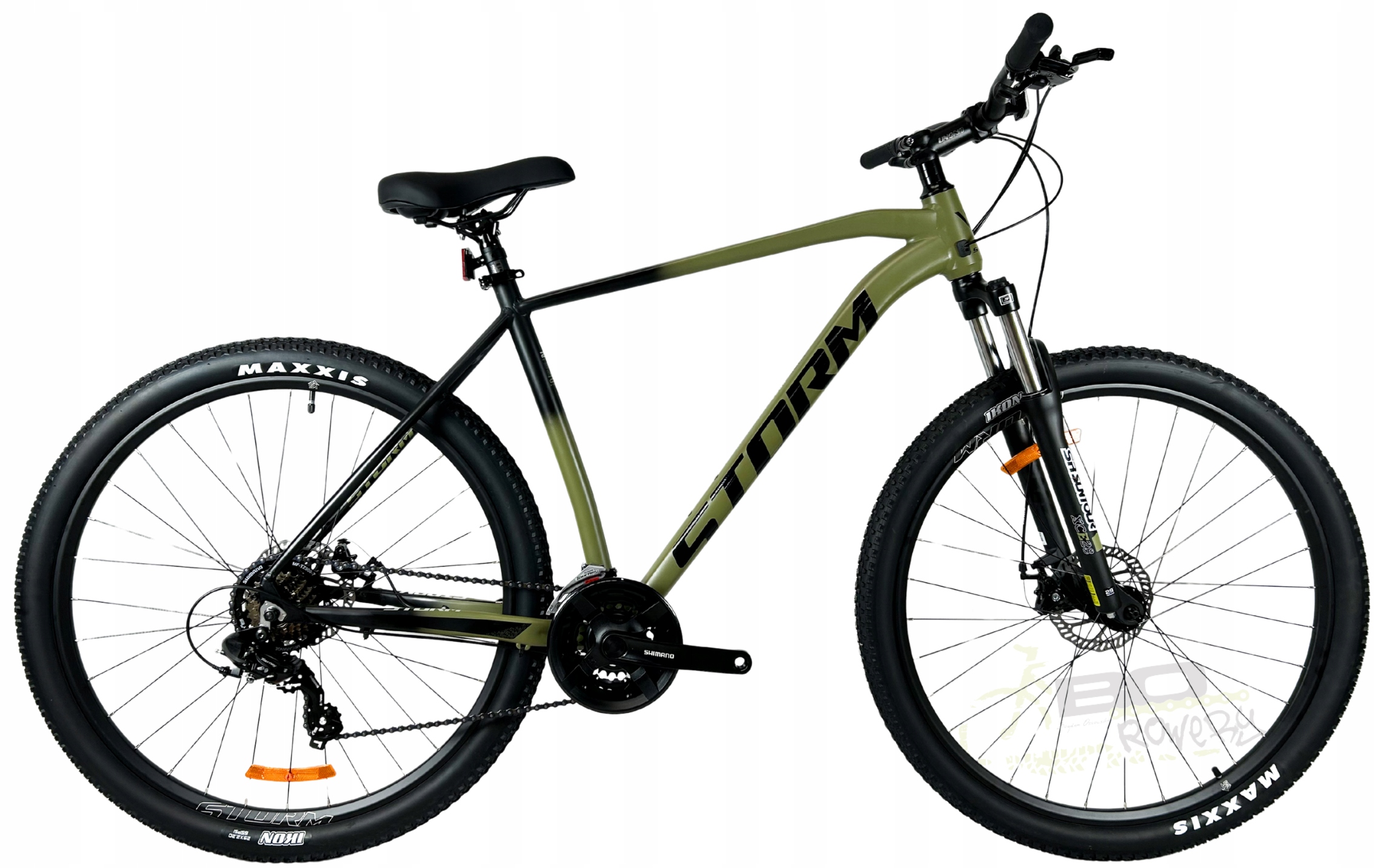 Rower Górski Mtb Storm Shark 2.0 rama 19 29 oliwka czarny mat 2025