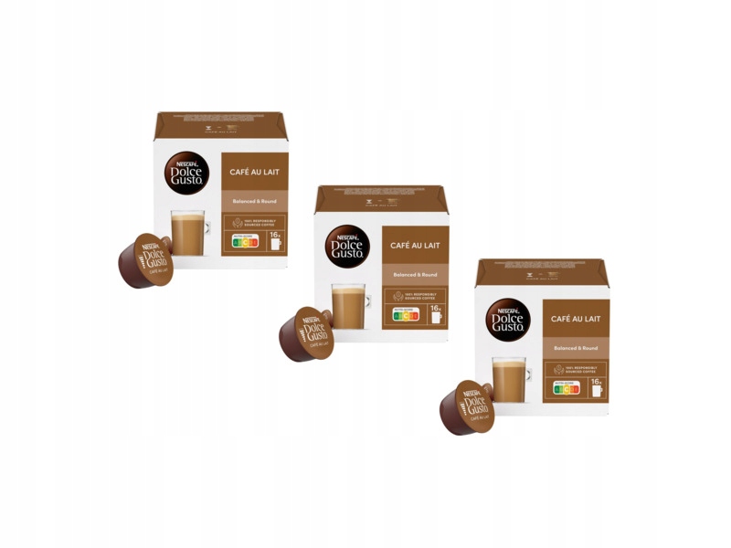 Kapsułki Nescafe Dolce Gusto Cafe Au Lait 3x 16szt