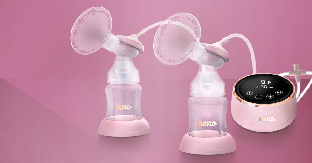 Laktator elektryczny Neno Bella Twin Różowy Kolor odcienie różu
