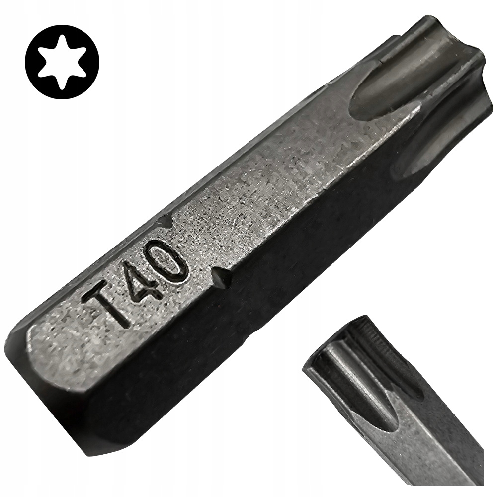 Bit Końcówka Do Wkrętarek TX40 25mm Gwiazdkowy Torx Cobit 1szt