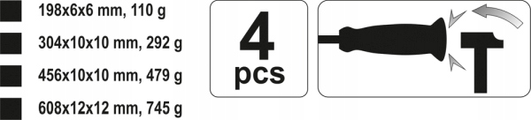 НАБІР ЛОМІВ 4 ШТ.