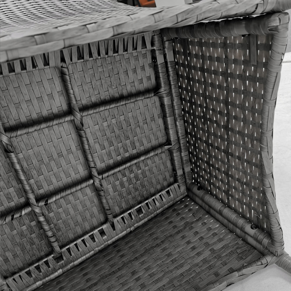 ZESTAW WYPOCZYNKOWY DO OGRODU TARASU 4 OS 2x FOTEL STÓŁ SOFA Materiał dominujący technorattan