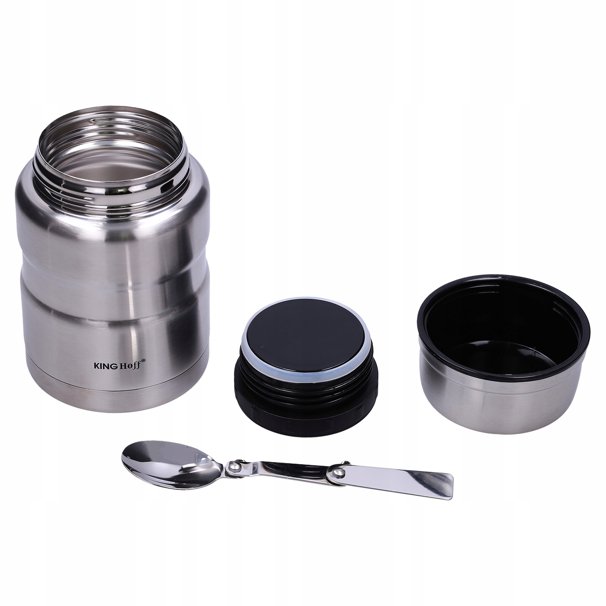 Termos obiadowy LunchBox Menażka na zupę jedzenie 0,5l + łyżka Kinghoff Marka Kinghoff