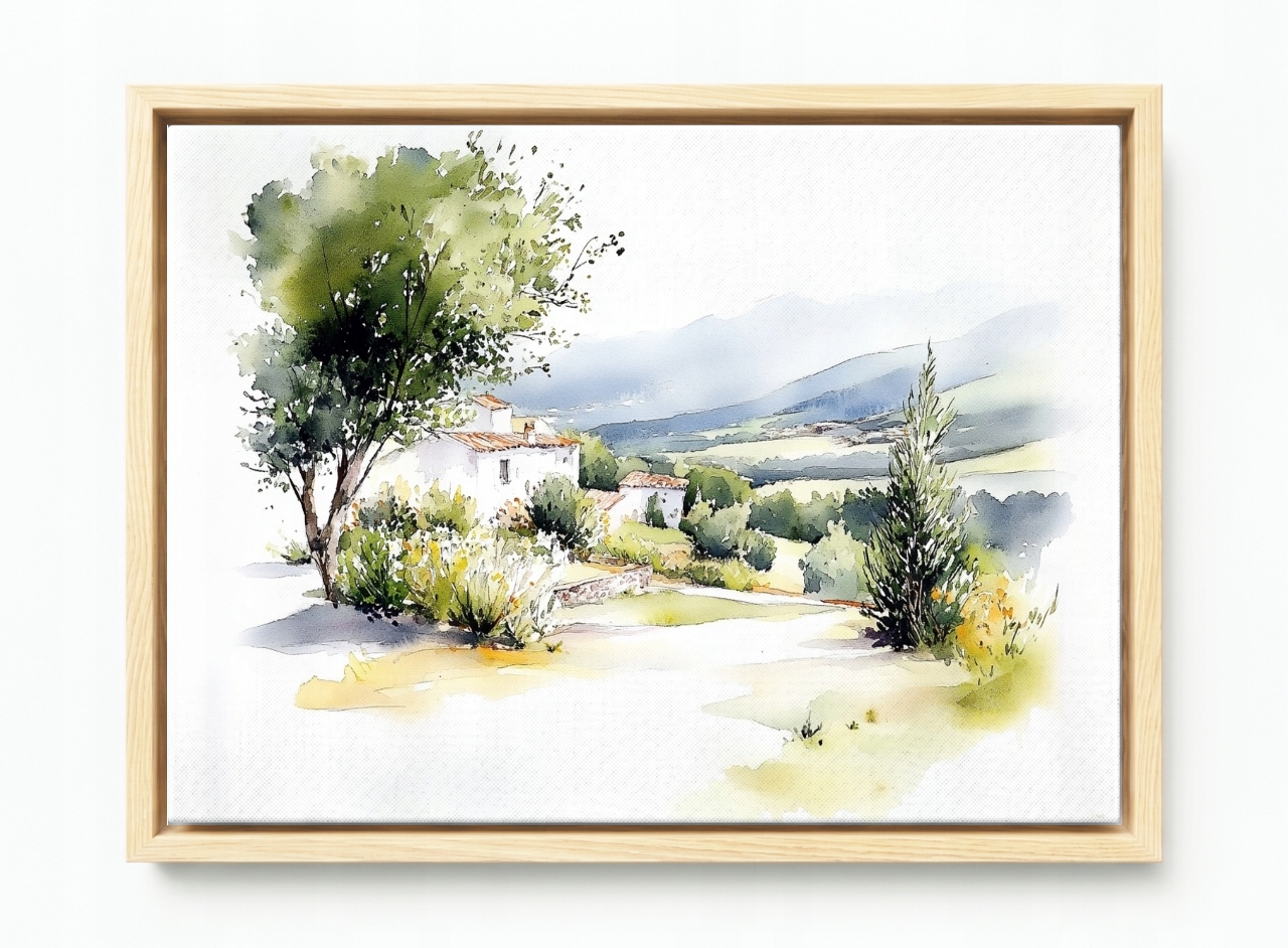 Obraz Rám Americký Box Krajina Španělsko Asturie Hory Dům Vila Léto 120x80