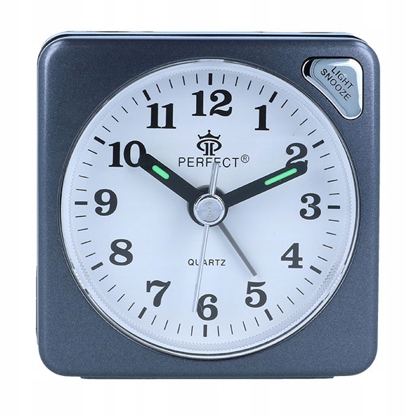 

Mały Budzik Czytelna Tarcza Lampka Głośny Alarm