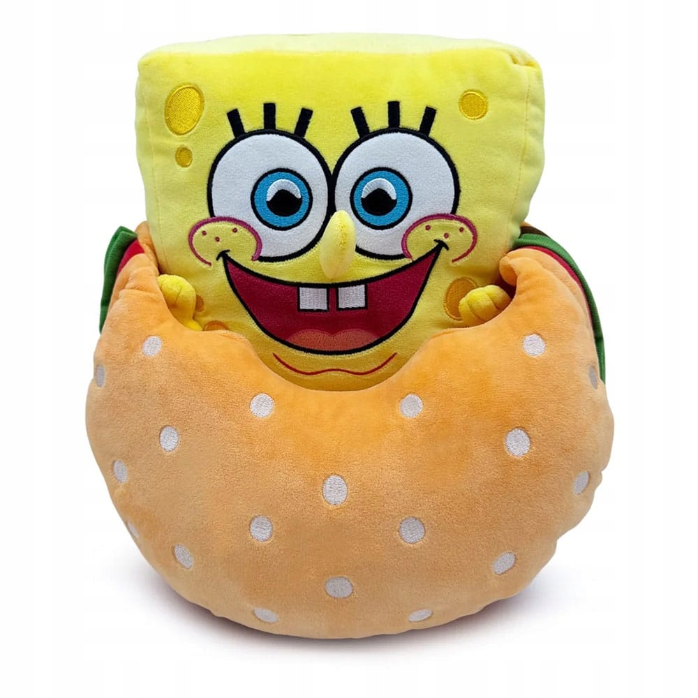 Plyšová figurka SpongeBoba Kanciastoportého jako Krabby Patty, 22 cm