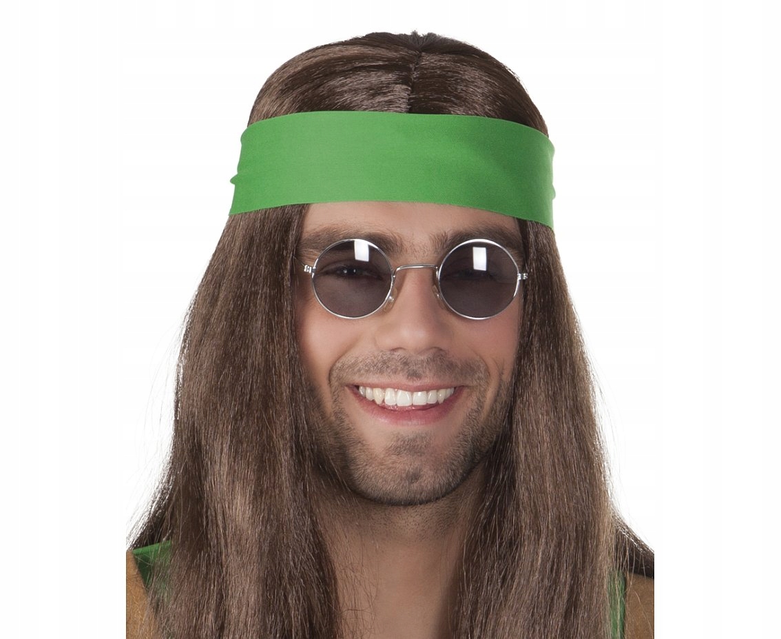 

Okulary John Szare Okrągłe na Imprezę Hipisa Hipis