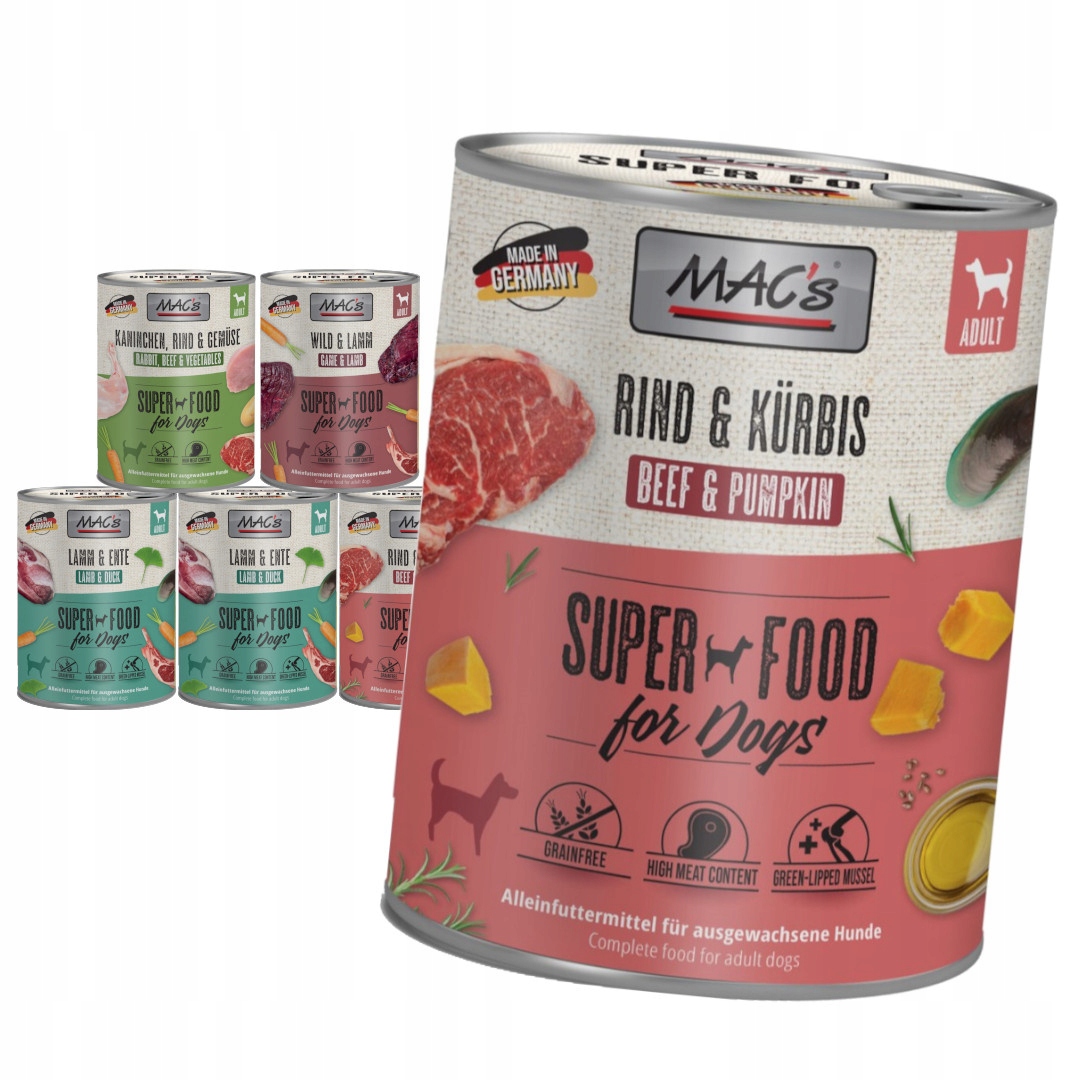 Levně MAC's Dog Mix Chutí 6x800g Vlhké Krmivo