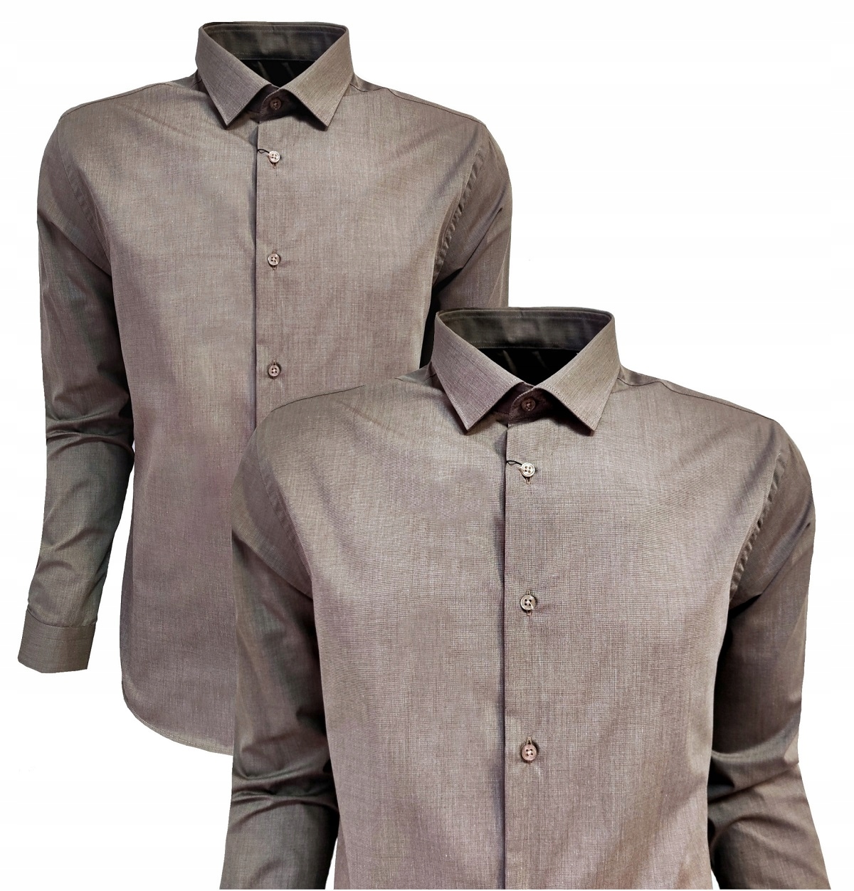 Pánská Košile Casual Fit-regular Khaky 4XL