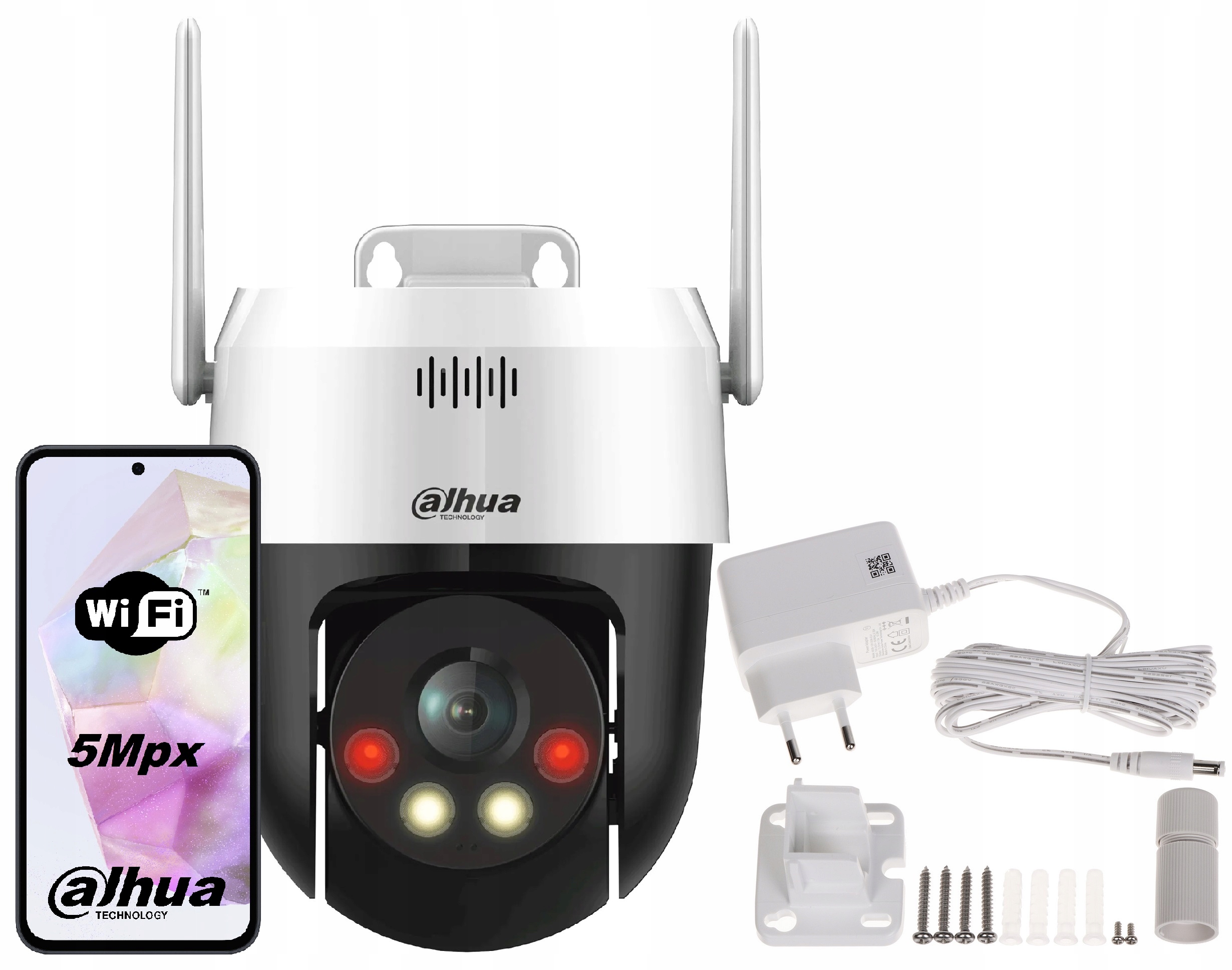 Kamera WiFi Obrotowa Dahua 5Mpx P5AE-PV Zewnętrzna Smart Dual Light Picoo