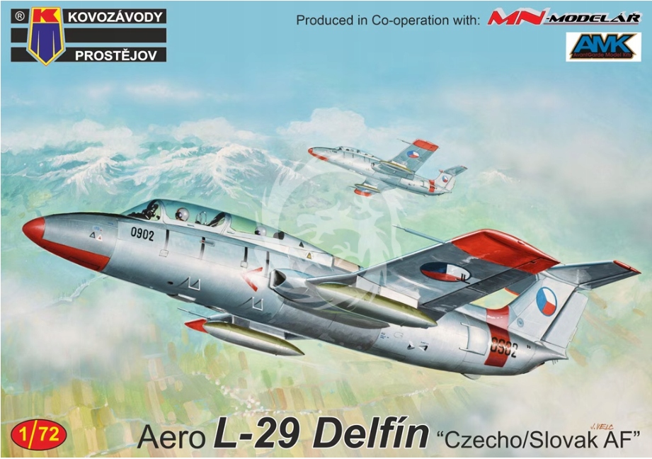 Aero L-29 Delfín "Czecho/Slovak Af" Kovozávody Prostějov KPM0458 měřítko 1/72
