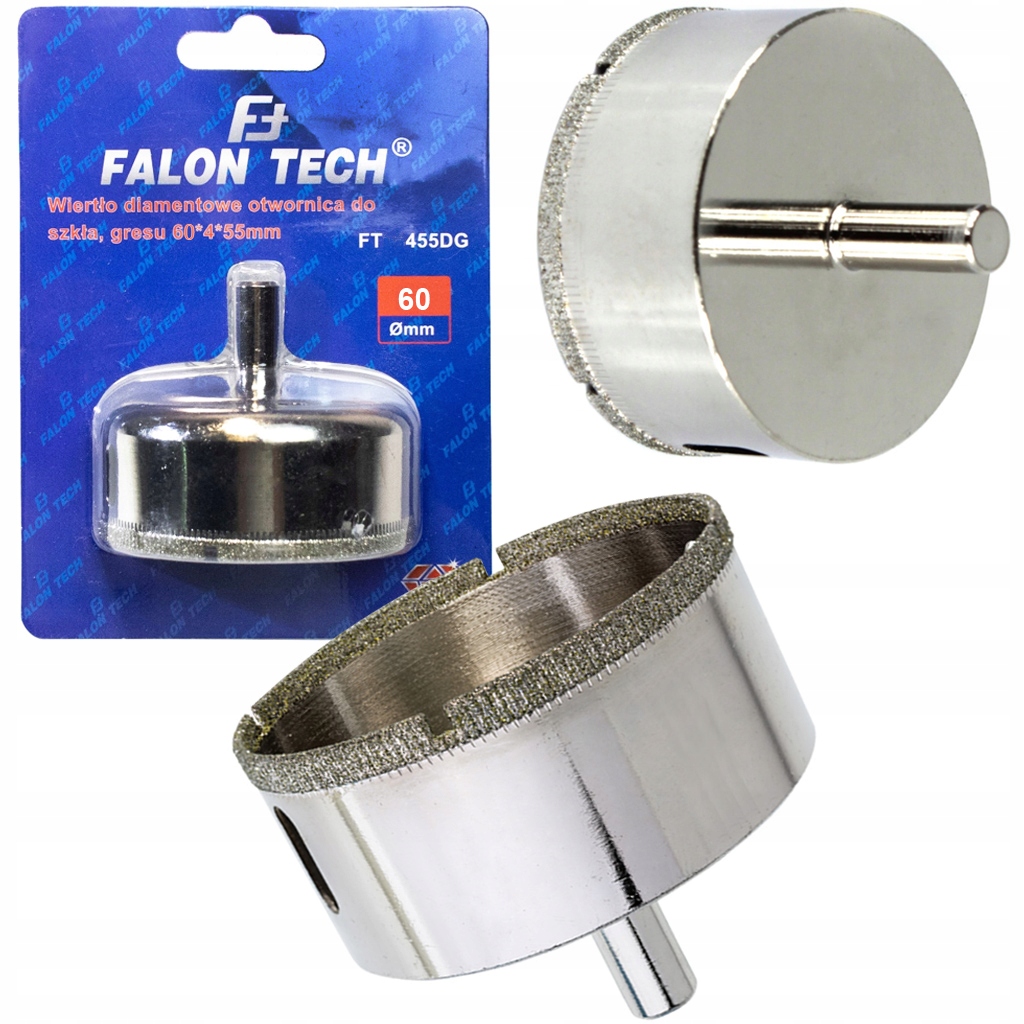 

Otwornica Diamentowa 60mm Do Szkła Płytek Gresu